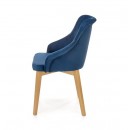 Стул HALMAR TOLEDO 2 Monolith 77 синий/дуб медовый